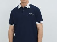 Поло из плотного пике, Синий