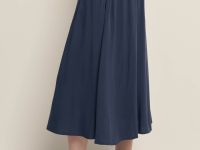 Юбка миди А-силуэта на резинке