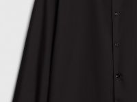 Рубашка c воротником мао, Черный