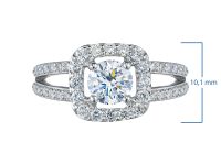 Кольцо из белого золота э4712кц11210955