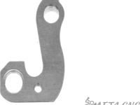 Держатель заднего переключателя &quot;петух&quot; Meta №23 фрезерованный (серебристый)