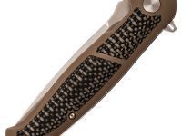 Складной нож Honor Caesar Elite, bronze, рукоять титан и карбон, сталь S35VN