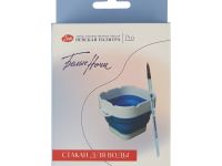 Стакан для воды "Белые ночи" складной, диаметр 9,8 см, высота 8 см, синий