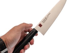 Кухонный нож Шеф Kasumi Tora 20 см, сталь AUS-6A, рукоять стабилизированная древесина