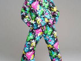 Комбинезон текстильный с полиуретановым покрытием для девочек