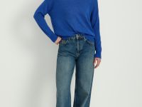 Оверсайз джемпер из мохера и шерсти