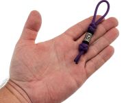 Темляк для складного ножа с бусиной "Obereg", V/B, фиолетовый