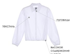 Блузка текстильная для девочки