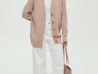 Кардиган с рельефным узором