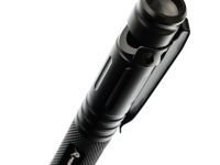 Тактическая ручка для выживания с фонариком 11 в 1, синяя