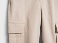 Брюки с карго-карманами для девочек, Бежевый