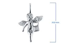 Подвеска из серебра с бриллиантом э0601пд02155000