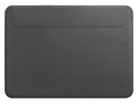 Чехол для ноутбука WIWU Skin Pro II PU Leather Sleeve для Apple MacBook Neo/Pro 13/Air 13 (серый)