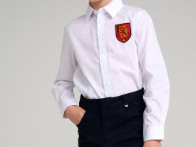 Сорочка текстильная для мальчиков (regular fit)