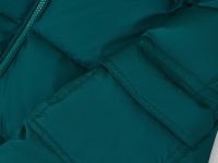 Пуховик с капюшоном и опушкой из натурального меха