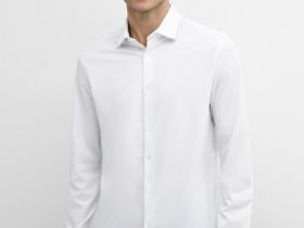Классическая рубашка из хлопка, Белый