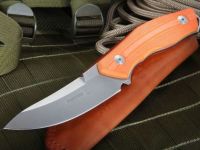 Нож с фиксированным клинком Fantoni, C.U.T. Fixed, FAN/CUTFxSwOrLBk, сталь CPM-S30V, рукоять cтеклотекстолит G-10, оранжевый