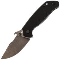 Нож Barmaley Knives Seadevil, сталь D2, рукоять G10/сталь, черный, вейв