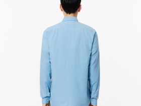 Мужская хлопковая рубашка Lacoste приталенного кроя