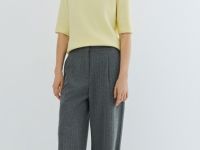 Трикотажные прямые брюки, Серый