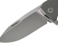 Нож складной LionSteel ROK G, сталь Bhler M390 Satin Finish, рукоять титан, серый цвет