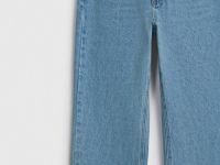 Прямые джинсы с высокой посадкой, Голубой