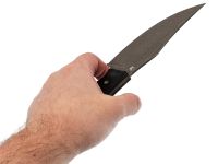 Нож Barmaley Knives Пьеро BW, сталь AUS-10Co, рукоять G10, черный