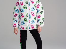 Куртка текстильная с полиуретановым покрытием для девочек