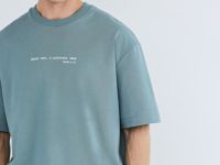 Футболка с текстовым принтом, Зеленый