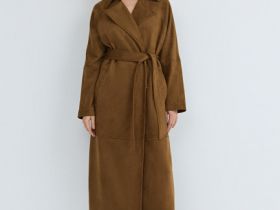 Замшевый тренч, Желтый