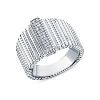 Серебряное кольцо с фианитами