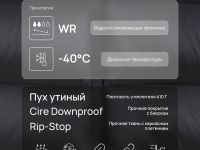 Удлиненный пуховик полуприлегающего силуэта