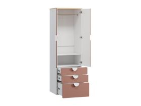 Шкаф детский Милна 2.3-60x190 Розовый
