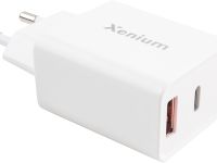 Зарядное устройство Xenium X332 USB/USB-С, с кабелем White