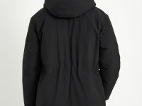 Пуховое пальто с накладными карманами