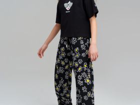 Брюки текстильные для девочек