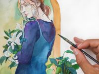 Бумага для акварели Малевичъ "Waterfall" 21х29,7 см 300 г