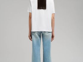 Поло свободного кроя из джерси