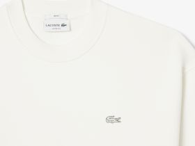 Хлопковый свитшот Lacoste свободного кроя унисекс