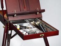 Этюдный ящик Pinax FE-3BR двусторонний, "красное дерево", большой, бук