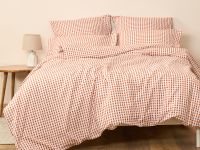 Постельное белье полукомплект Vichy, терракота