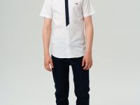 Сорочка текстильная для мальчиков (slim fit)