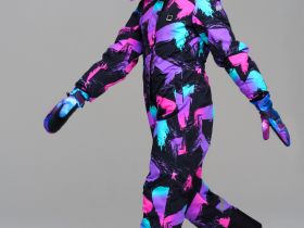 Комбинезон текстильный с полиуретановым покрытием для девочек