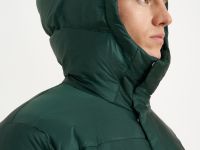 Пуховое полупальто с воротником-стойкой