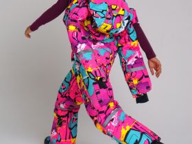 Зимний комбинезон из мембранной ткани для девочки