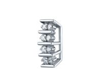 Классическая подвеска из белого золота с бриллиантами э4701пд03210003