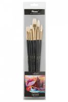 Набор кистей Щетина Pinax "Artists classic line" 6 шт Ассорти