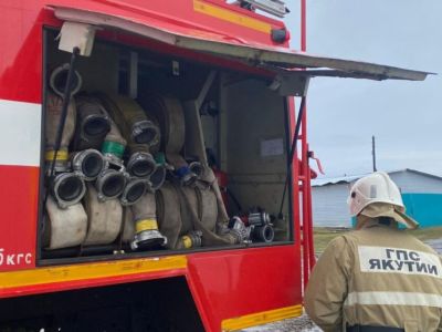 Мужчина пострадал при пожаре в Верхневилюйском районе