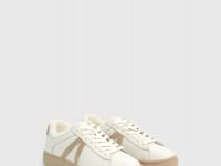 Кеды из натуральной кожи с мехом, Белый