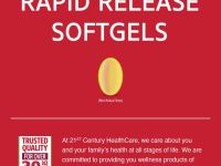 21st Century, Витамин D3, 25 мкг (1000 МЕ), 250 мягких таблеток с быстрым высвобождением